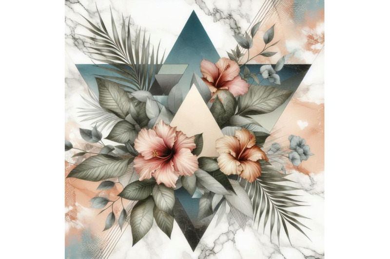 abstract-grunge-and-marble-triangles-with-tropica