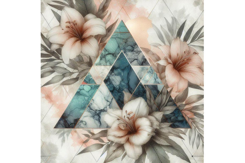 abstract-grunge-and-marble-triangles-with-tropica