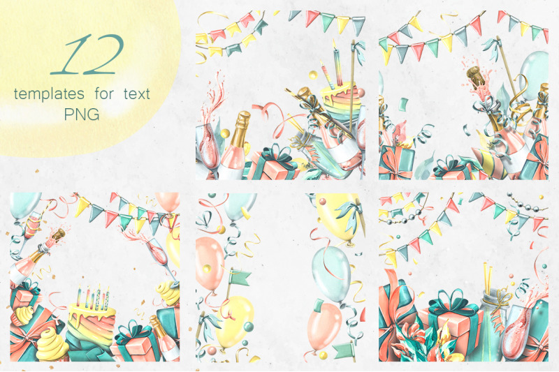 birthday-stylish-watercolor-clipart