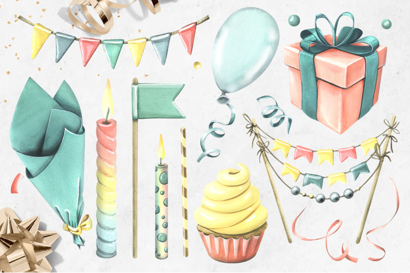 birthday-stylish-watercolor-clipart