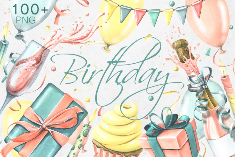 birthday-stylish-watercolor-clipart