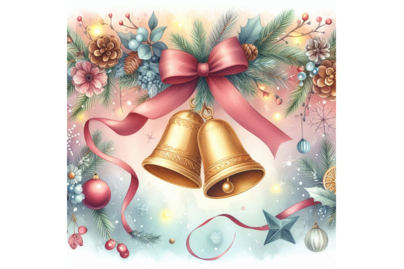 watercolor-background-with-christmas-bell-dec