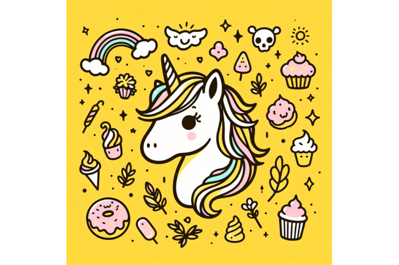 cute-unicorn-cartoon-horse