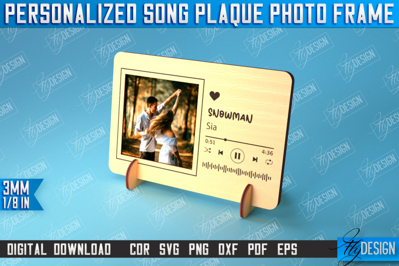 personalized-song-plaque-photo-frame-gift-idea-favorite-song-cnc