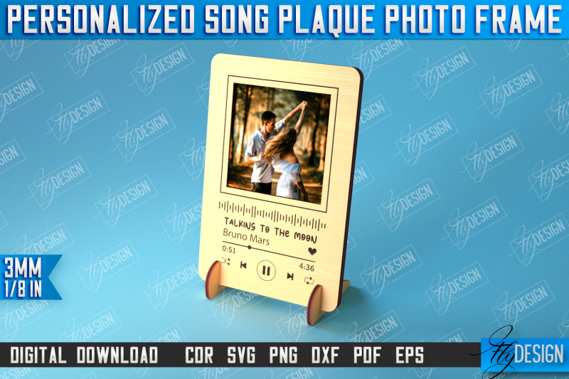 personalized-song-plaque-photo-frame-gift-idea-favorite-song-cnc