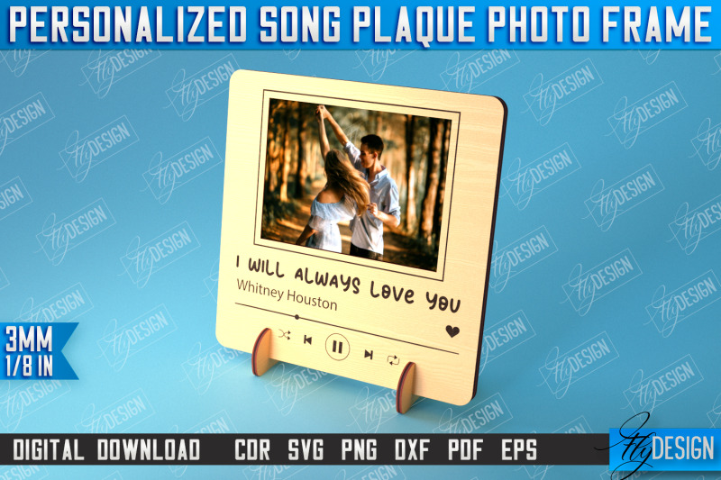 personalized-song-plaque-photo-frame-gift-idea-favorite-song-cnc