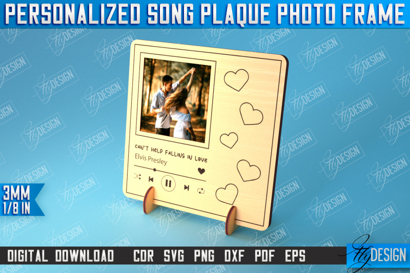 personalized-song-plaque-photo-frame-gift-idea-favorite-song-cnc