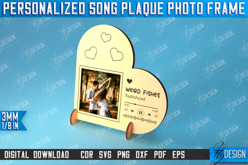 personalized-song-plaque-photo-frame-gift-idea-favorite-song-cnc