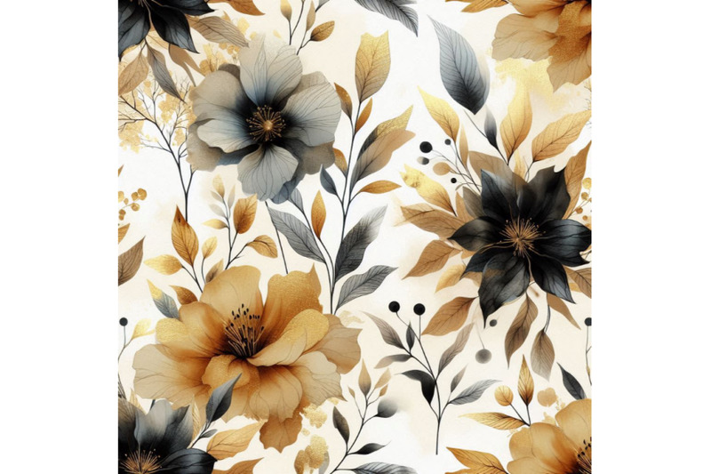 abstract-watercolor-golden-and-black-flowers-s