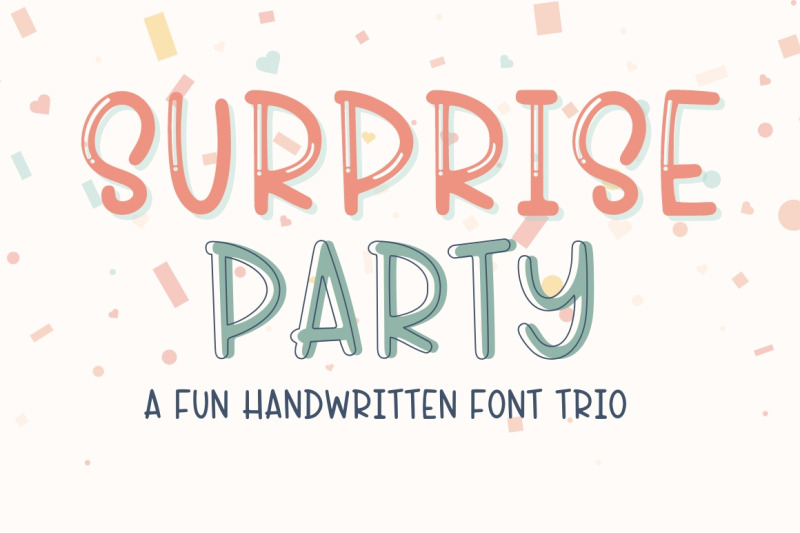 surprise-party-font-trio-handwritten-font