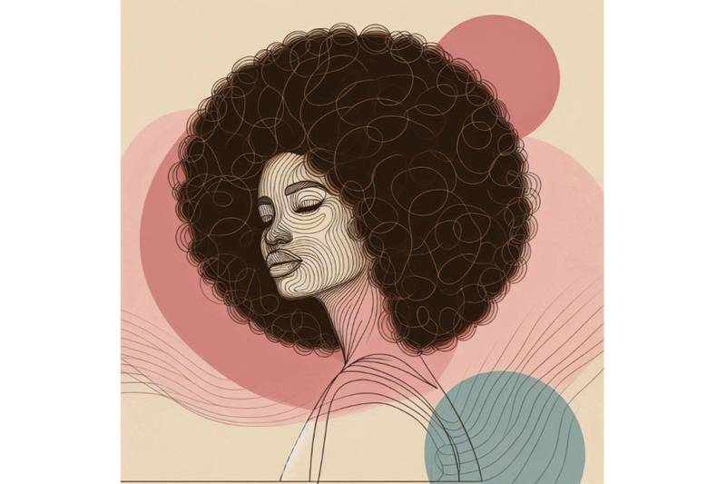 black-woman-afro-portrait-with-geometric-shap