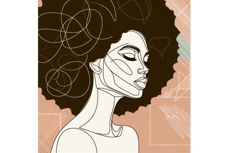 black-woman-afro-portrait-with-geometric-shap