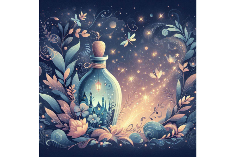 abstract-fairy-tale-background-with-magic-bottl