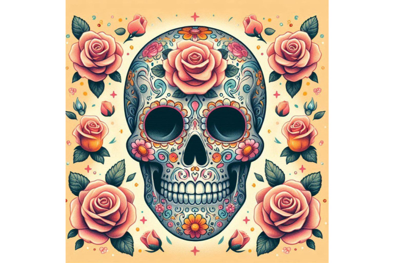 sugar-skull-painting