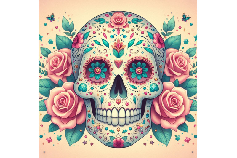 sugar-skull-painting