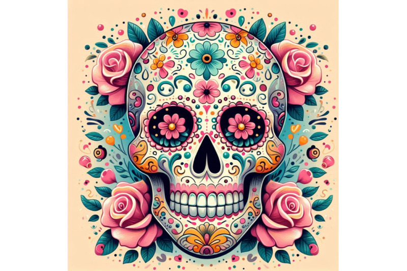 sugar-skull-painting