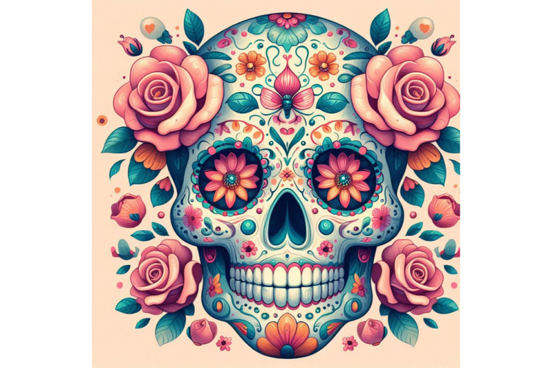 sugar-skull-painting