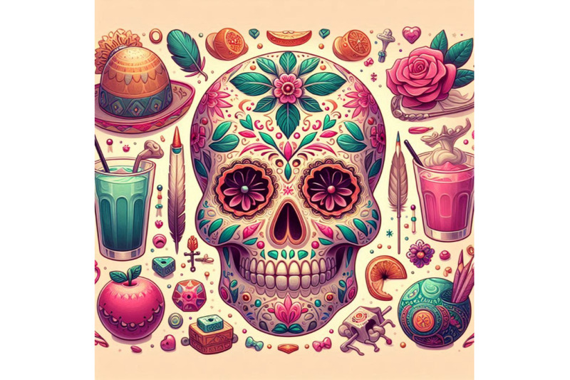 sugar-skull-painting