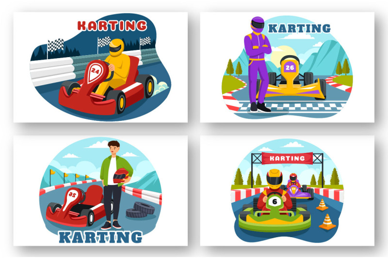 9-karting-sport-illustration