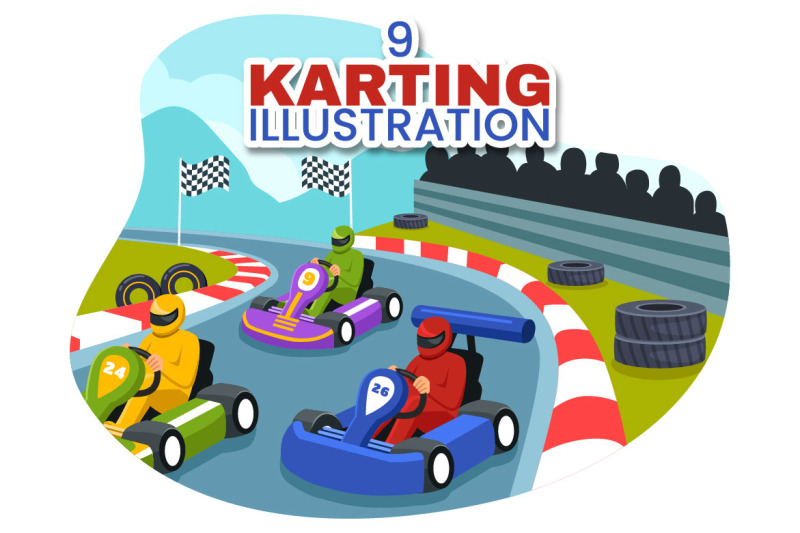 9-karting-sport-illustration