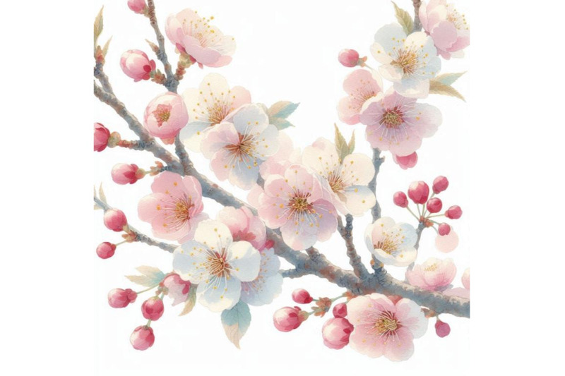 watercolor-japanese-cherry-blossoms