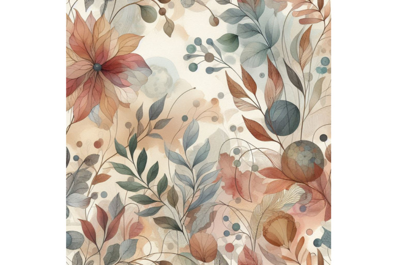 watercolor-decorated-tribal-feathers-seamless-pattern