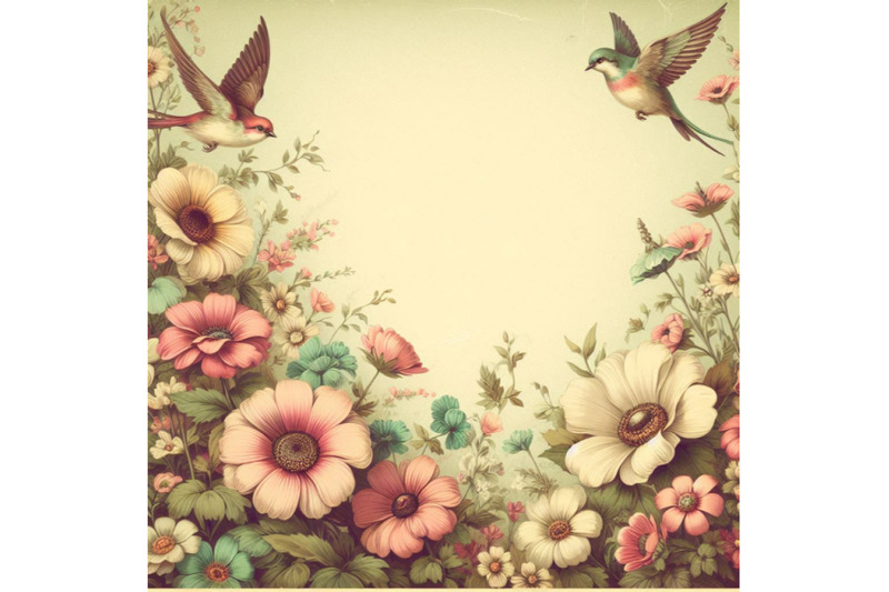 vintage-card-with-flowers-and-birds-spring-background