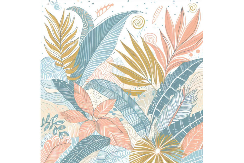 hand-drawn-abstract-tropical-summer-background