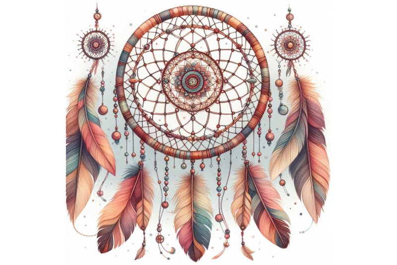 watercolor-ethnic-dreamcatcher