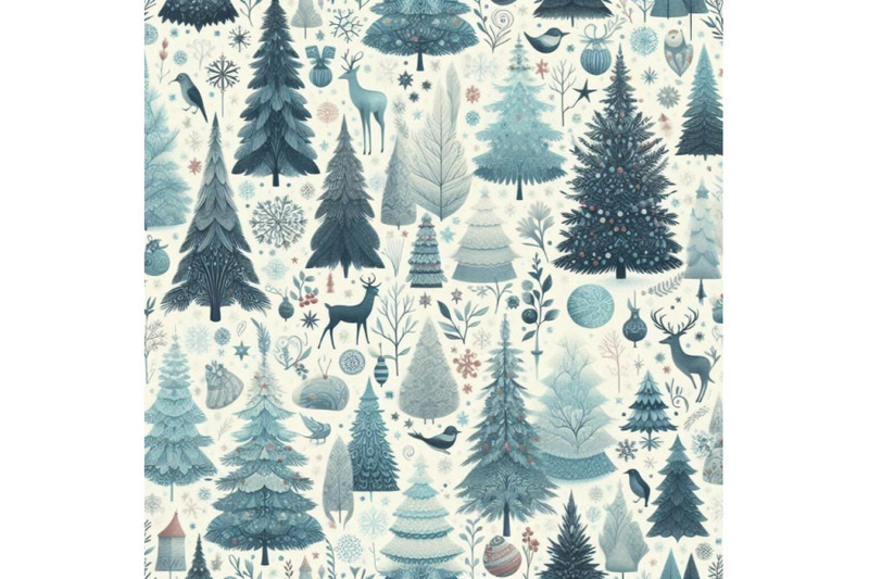 winter-forest-seamless-pattern