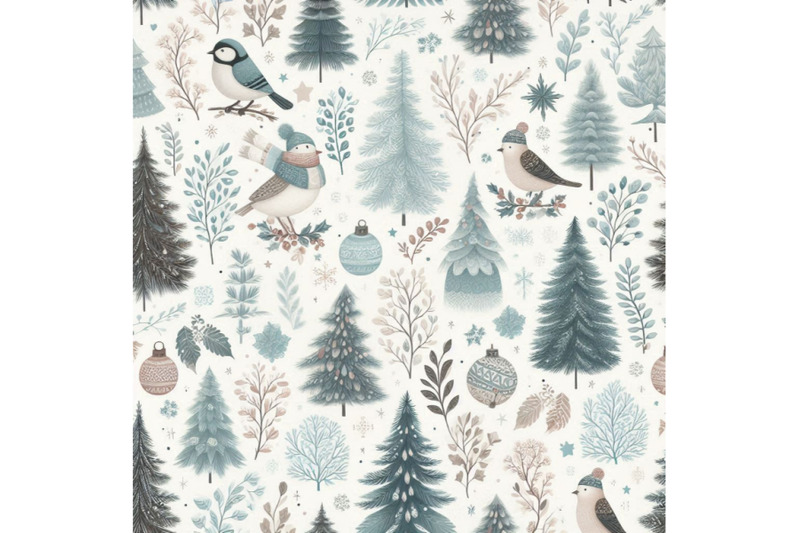 winter-forest-seamless-pattern