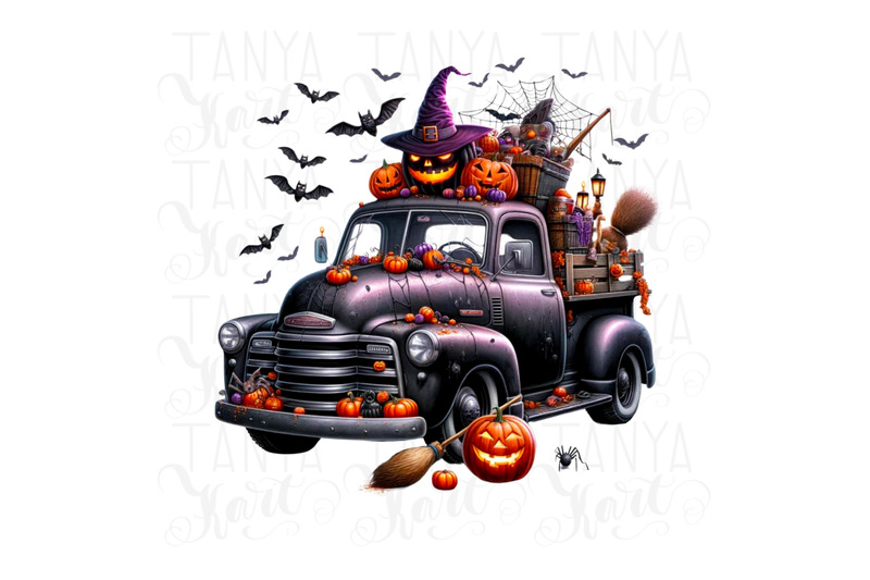 halloween-pumpkins-amp-truck-sublimation-prints-for-crafting-png-digita