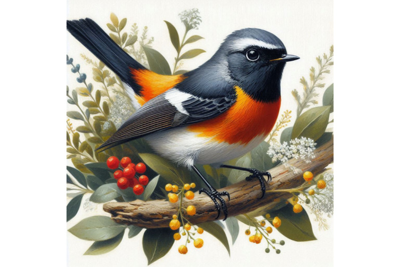 02-american-redstart-bird-painting-white