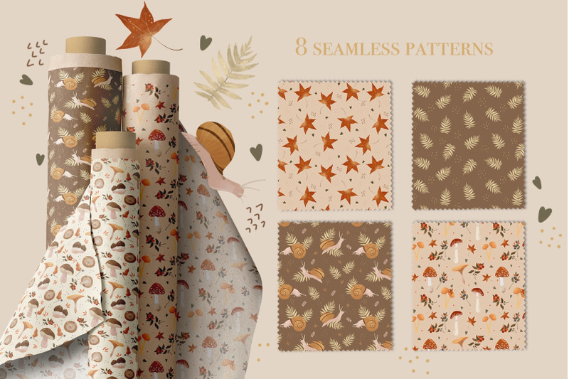 mushrooms-clipart-forest-seamless-pattern