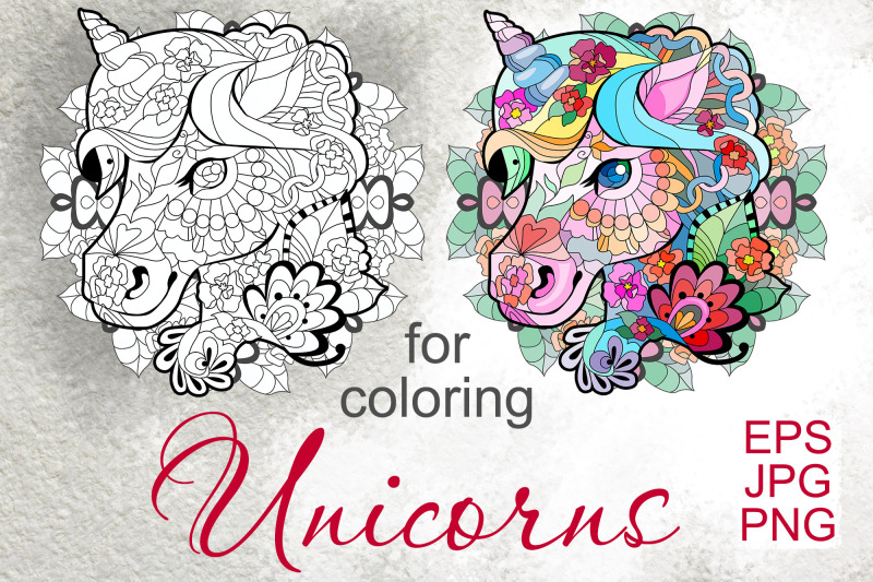 unicorns-for-coloring