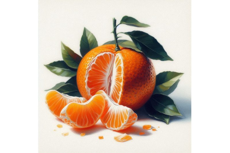 02-mandarin-orange-on-white-ground