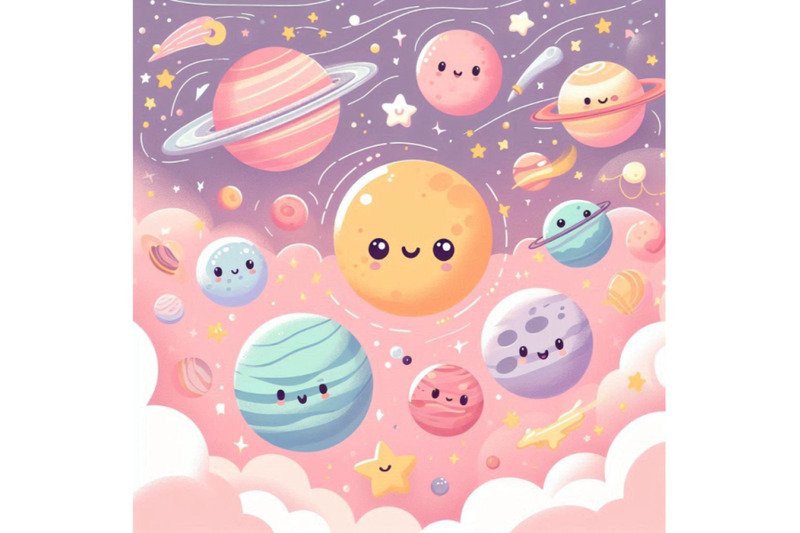 cartoon-cosmic-background-cute-planets-moon