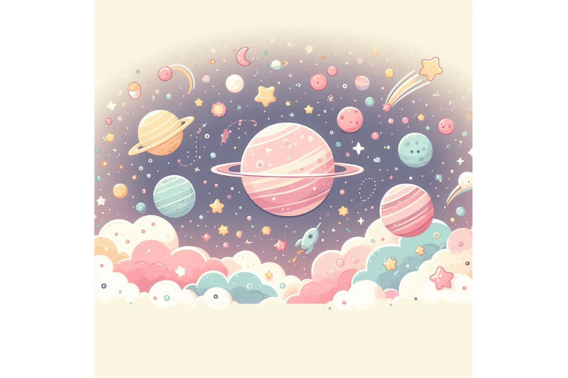 cartoon-cosmic-background-cute-planets-moon