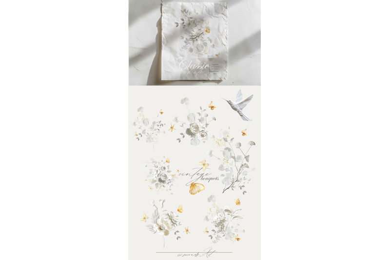 classic-white-floral-collection-vintage-bird