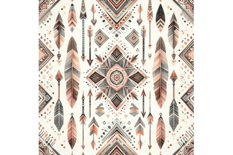 watercolor-tribal-arrows-seamless-pattern