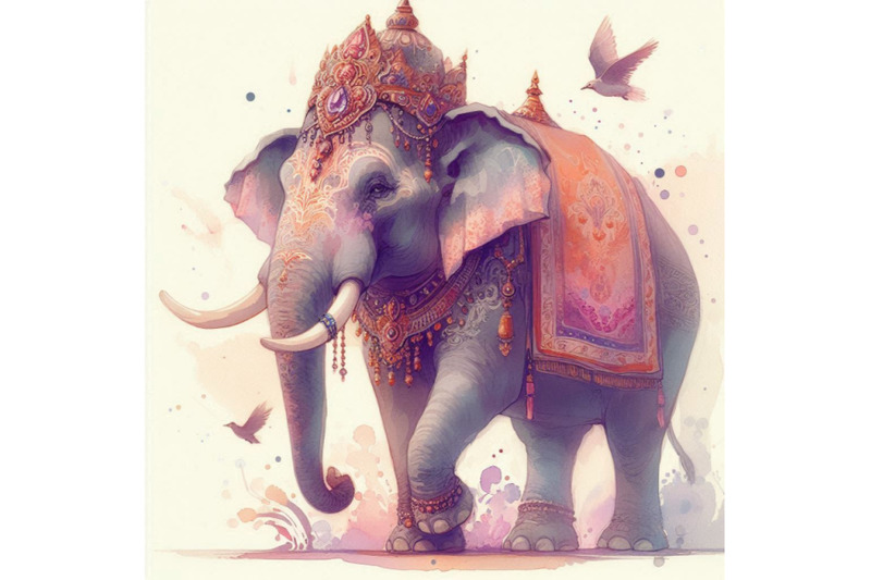 ndian-elephant-watercolor-illustration