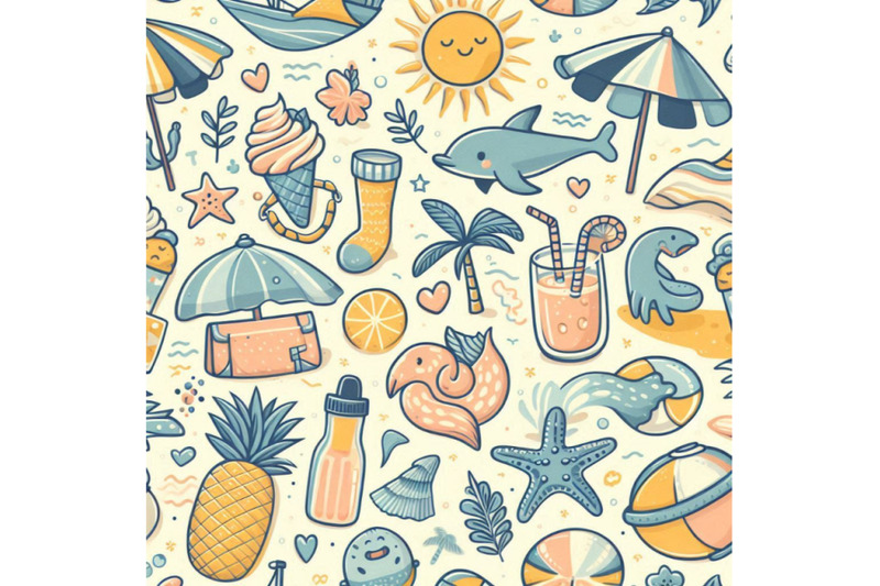 summer-beach-seamless-pattern