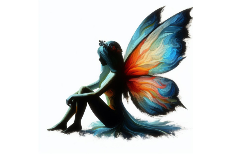 04-sitting-fairy-silhouette-magical-fairy-logo