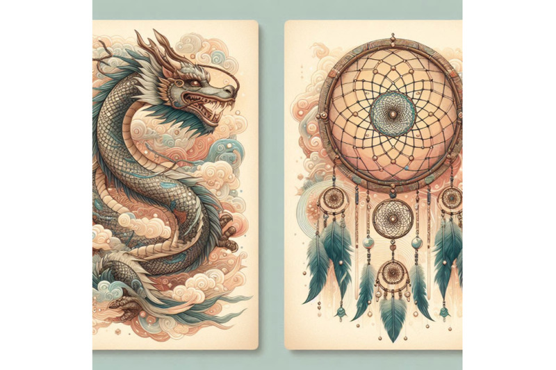 chinese-dragon-and-dreamcatcher-card