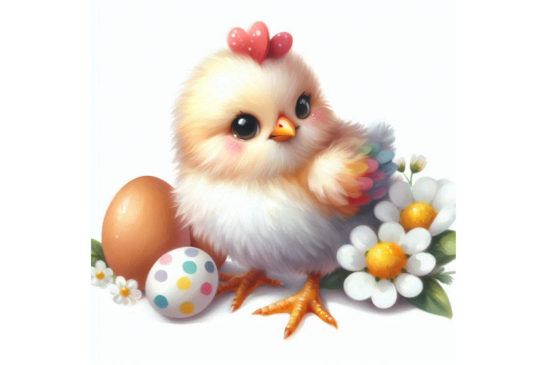 watercolor-cute-hen