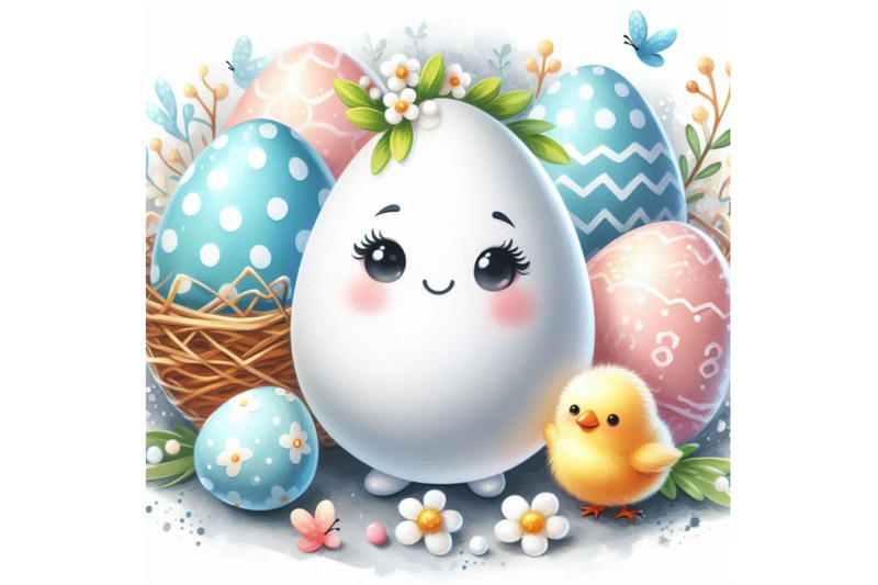 watercolor-cute-easter-egg