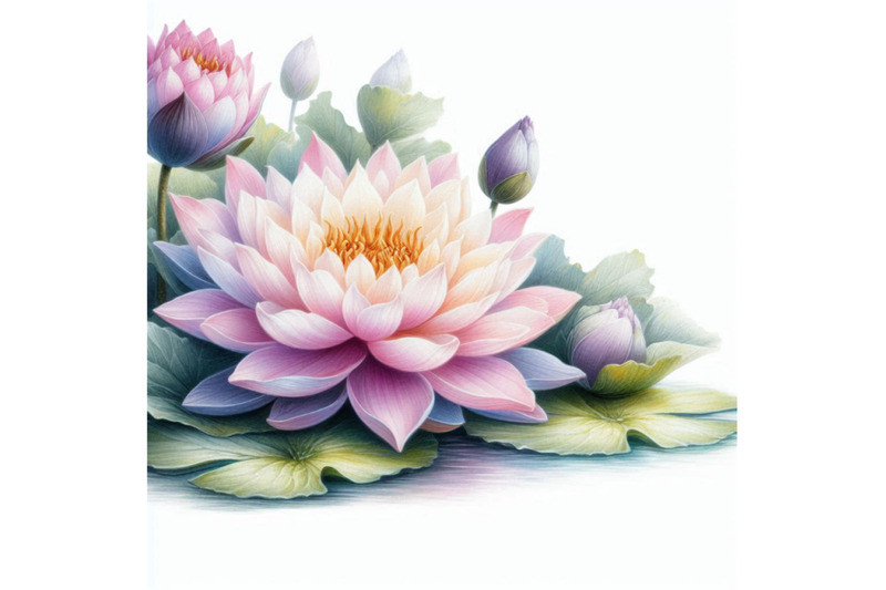 watercolor-beautiful-lotus