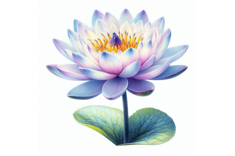 watercolor-beautiful-water-lily