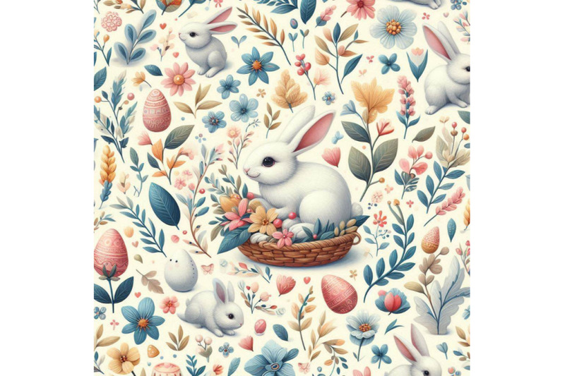 abstract-spring-bunny-pattern