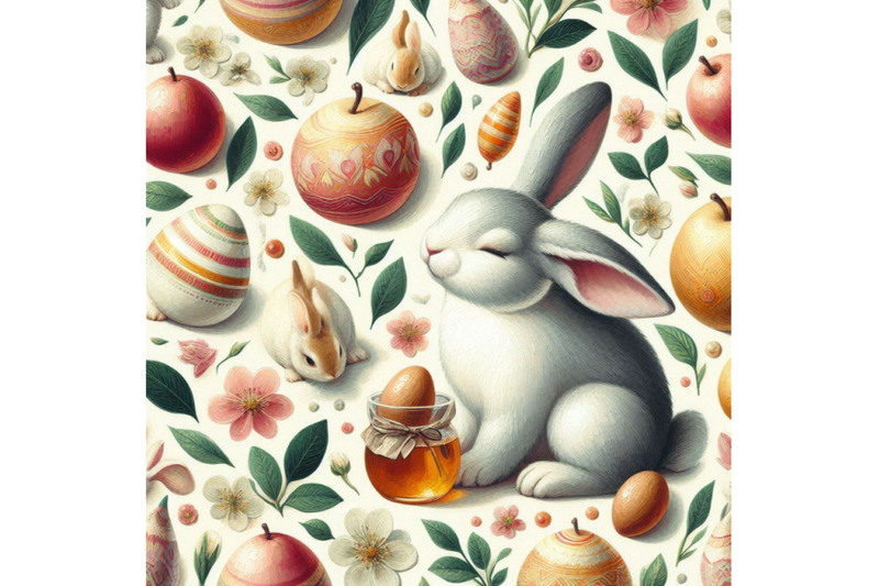 abstract-spring-bunny-pattern